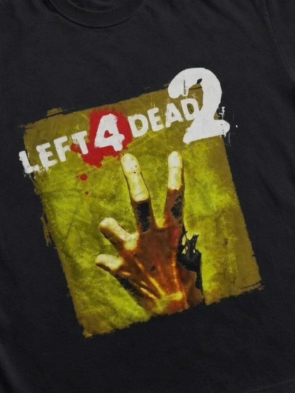 Left 4 Dead 2 Black Graphic Tee - Gaming Logo Shirt